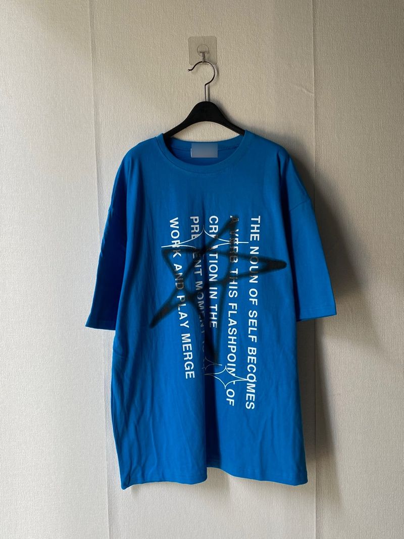 Star Spray Lettering Short Sleeve T 3C