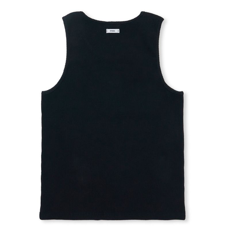 Muscle Fit STGM Logo Sleeveless Black / White