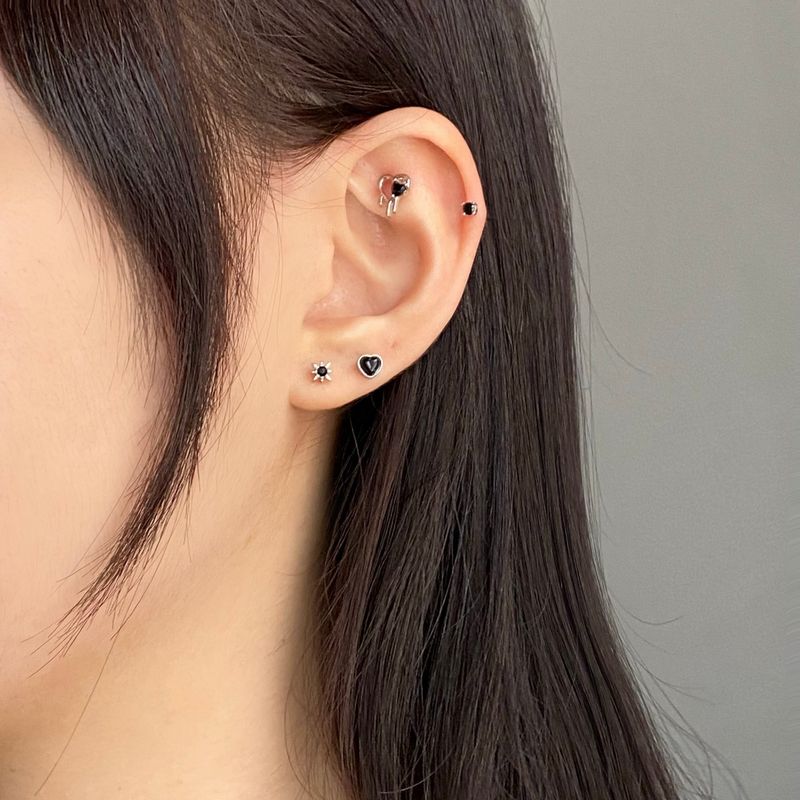 [4 set] Melting Heart Piercing Set