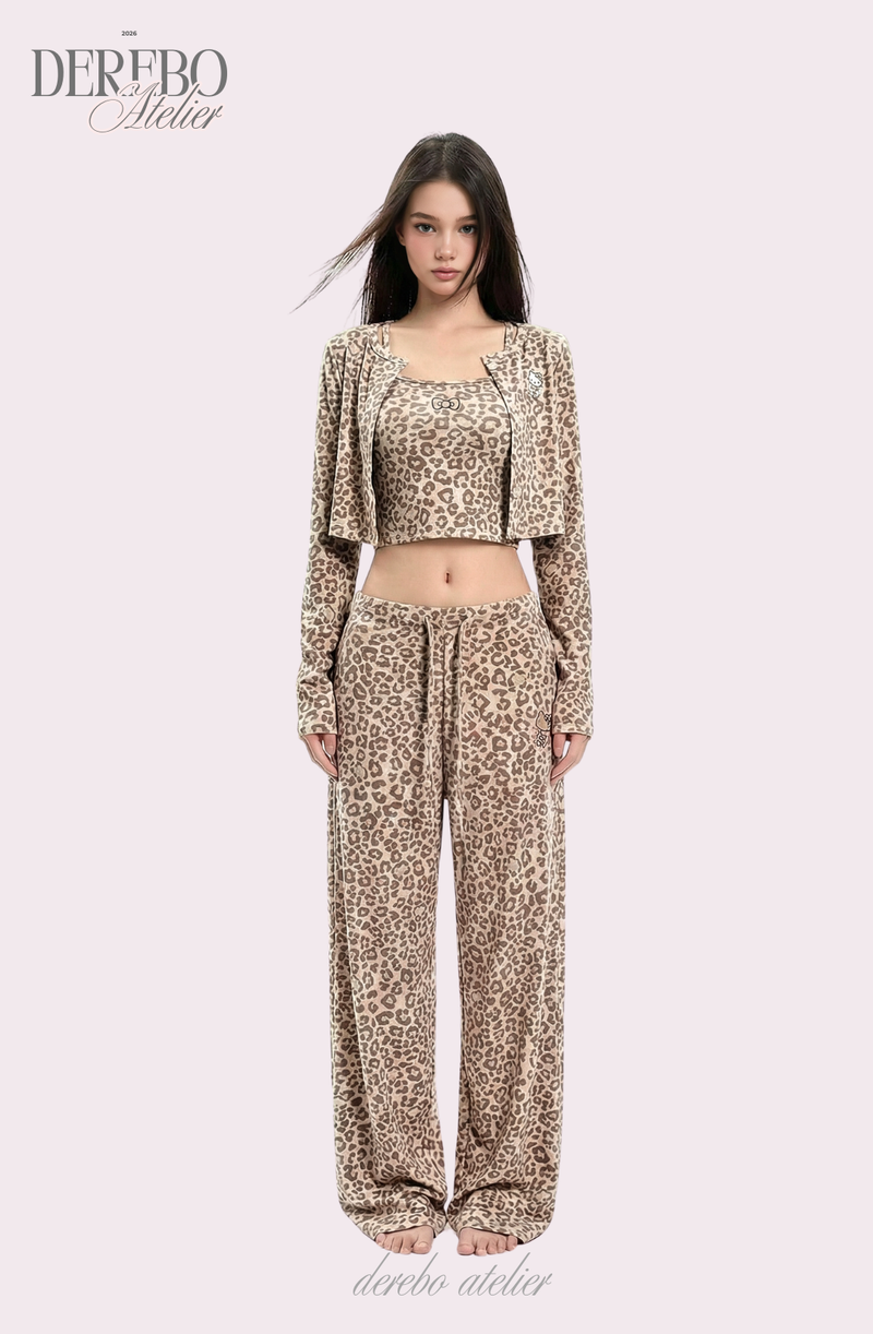 Mob Leopard Three-Piece Trading Set-up (SLEEVELESS TOP)