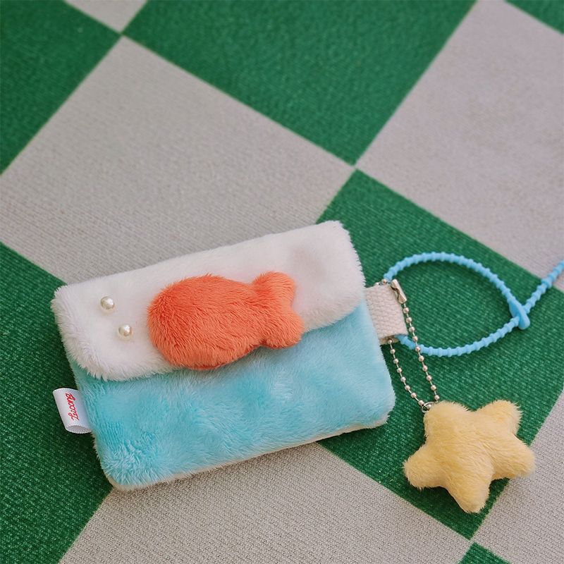 [MADE] fluffy fishbowl pouch