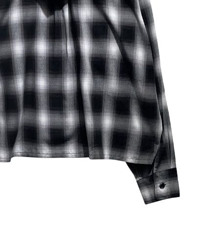 Philly loose fit checked hoodie jacket