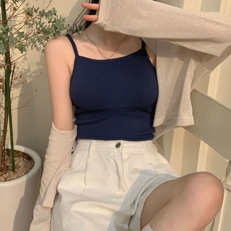 [BELLIDE MADE] CASTERA RIB KNIT CAMISOLE