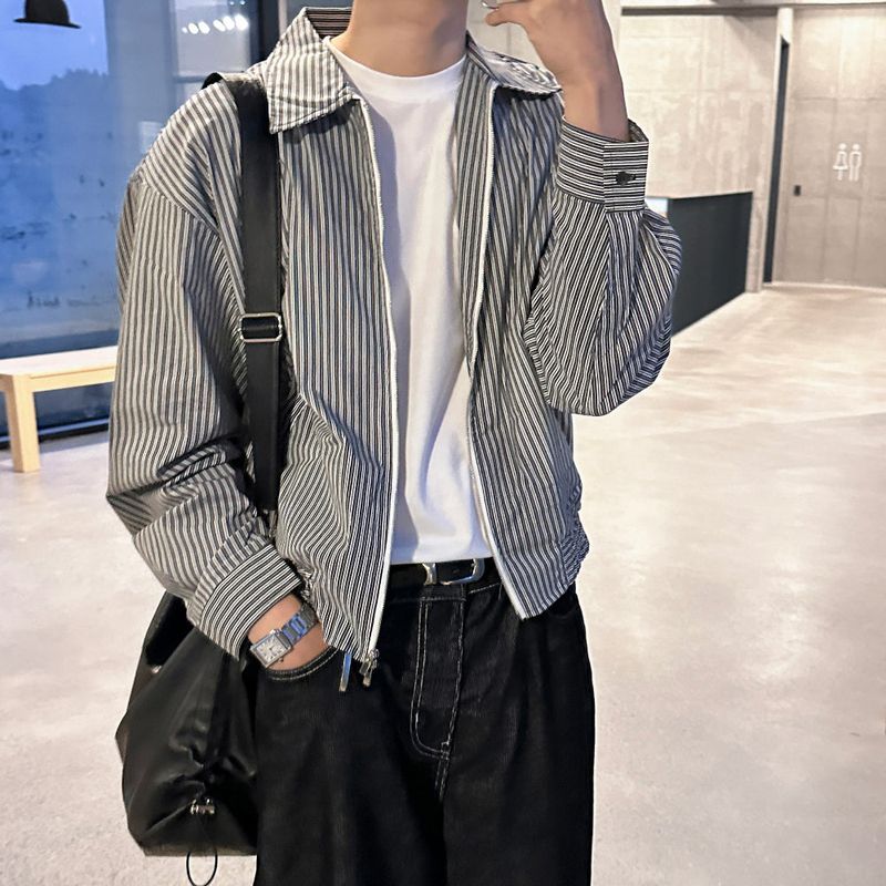 lemenne（ルメンヌ）の「LMN Bale Stripe Shirt Jacket (2 colors)（Jackets/Outerwear）」