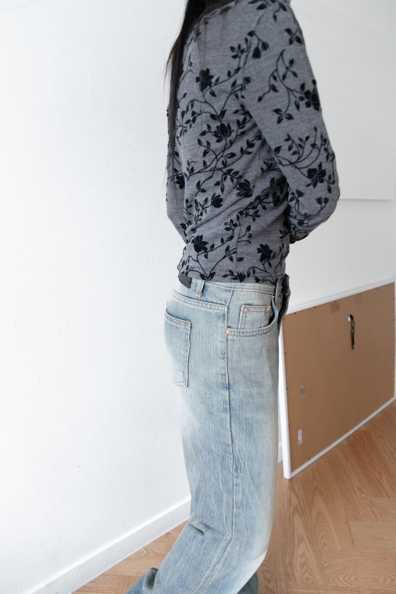 vintage washing bootscut denim(S-L)