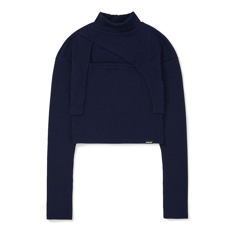レイヤードラップボレロセット / Layered Wrap Bolero Set [NAVY]