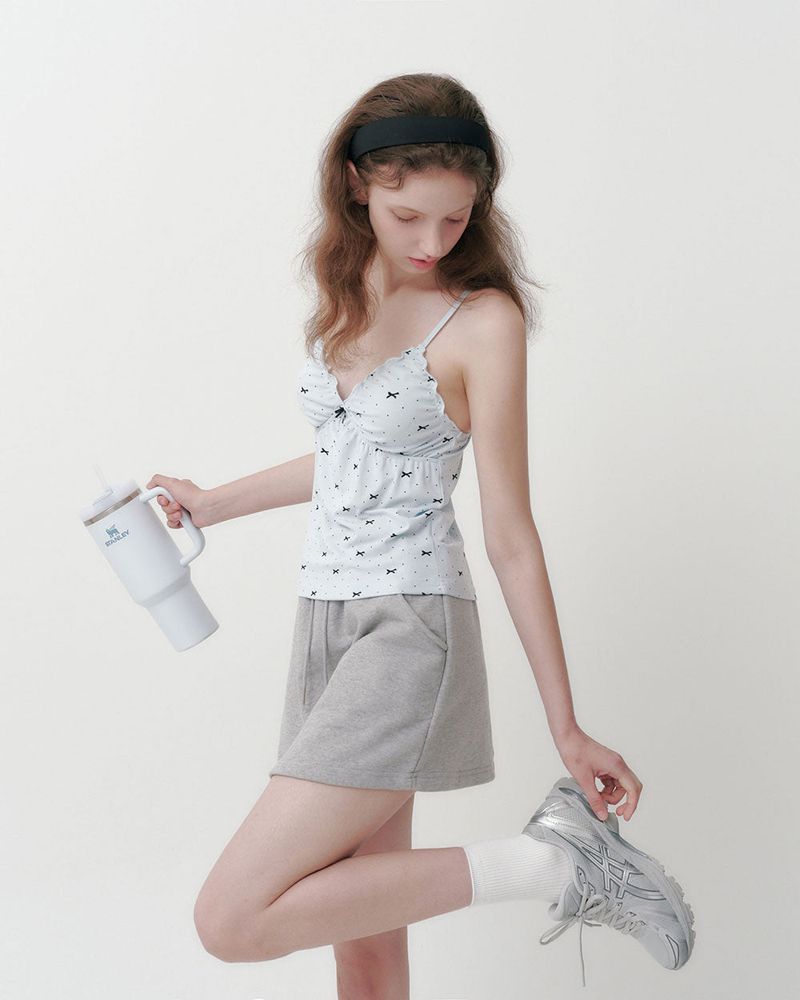 BEIDELLI（ベイデリー）の「[MADE] Blooming, ribbon dot camisole（Tops）」