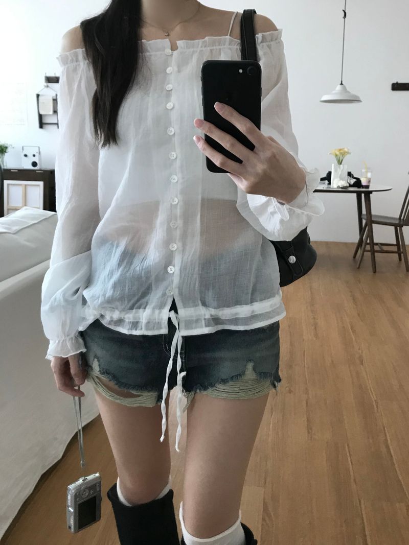 Salty Off-Shoulder Blouse (2 colors)