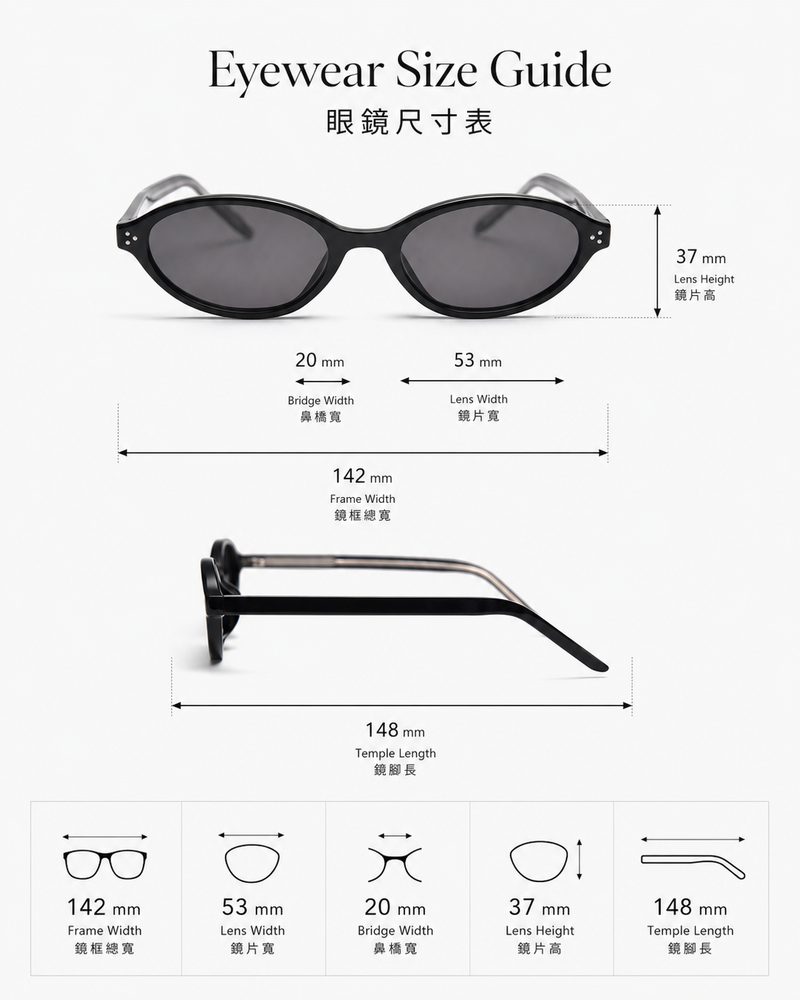 Mirage Oval Sunglasses