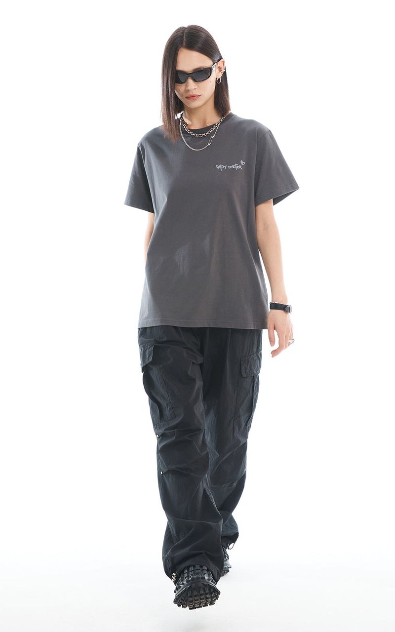 VOLUME CARGO PANTS_BLACK