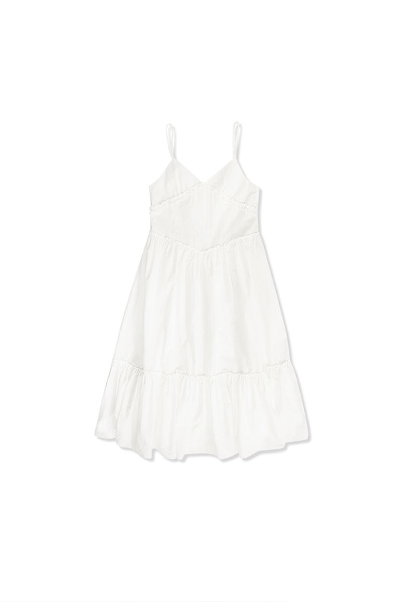 Silly frill dress_ivory