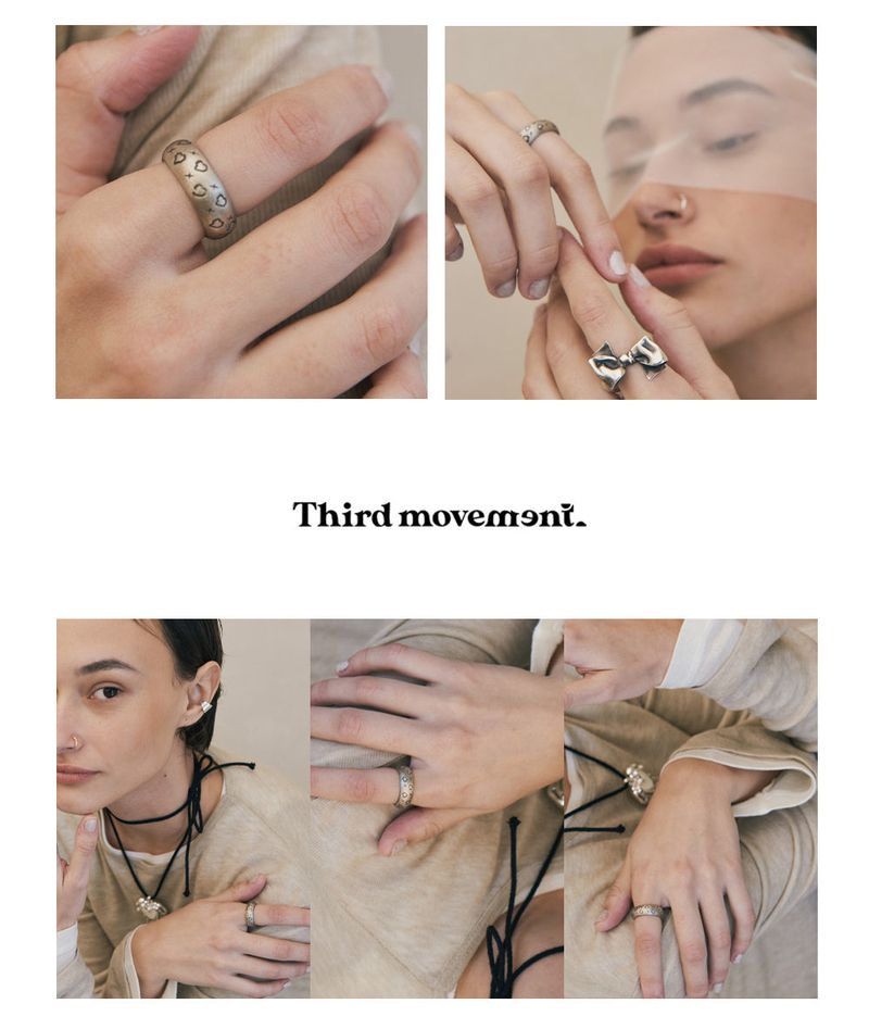  Heart Symbol Ring (Antique Silver, Matte) [SIZE.1]