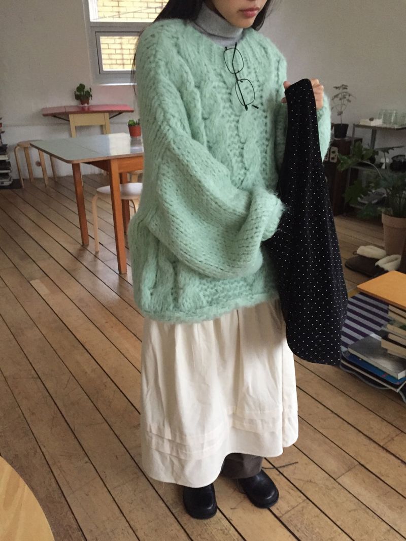 Puff reversible dot bag (2color)