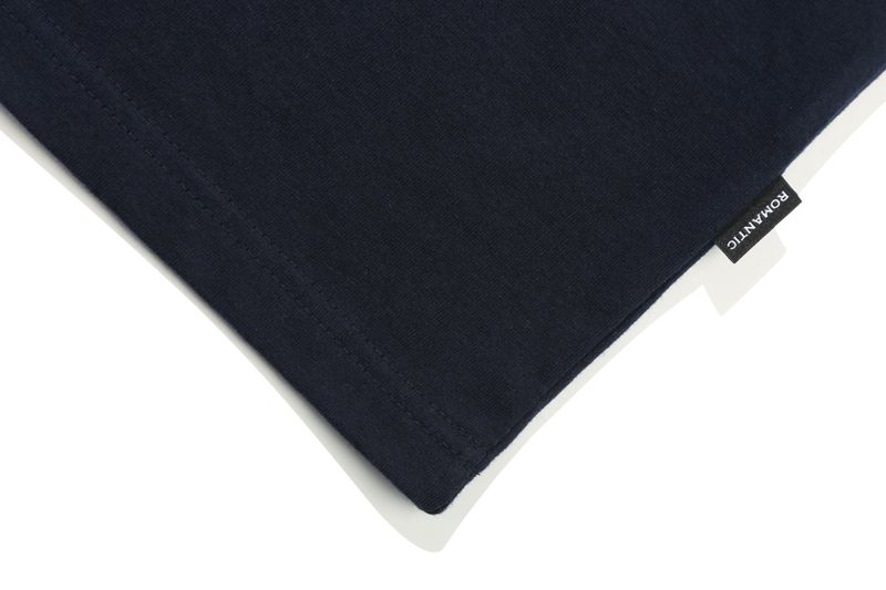 ROMANTIC SLOGAN TEE SHIRT_NAVY