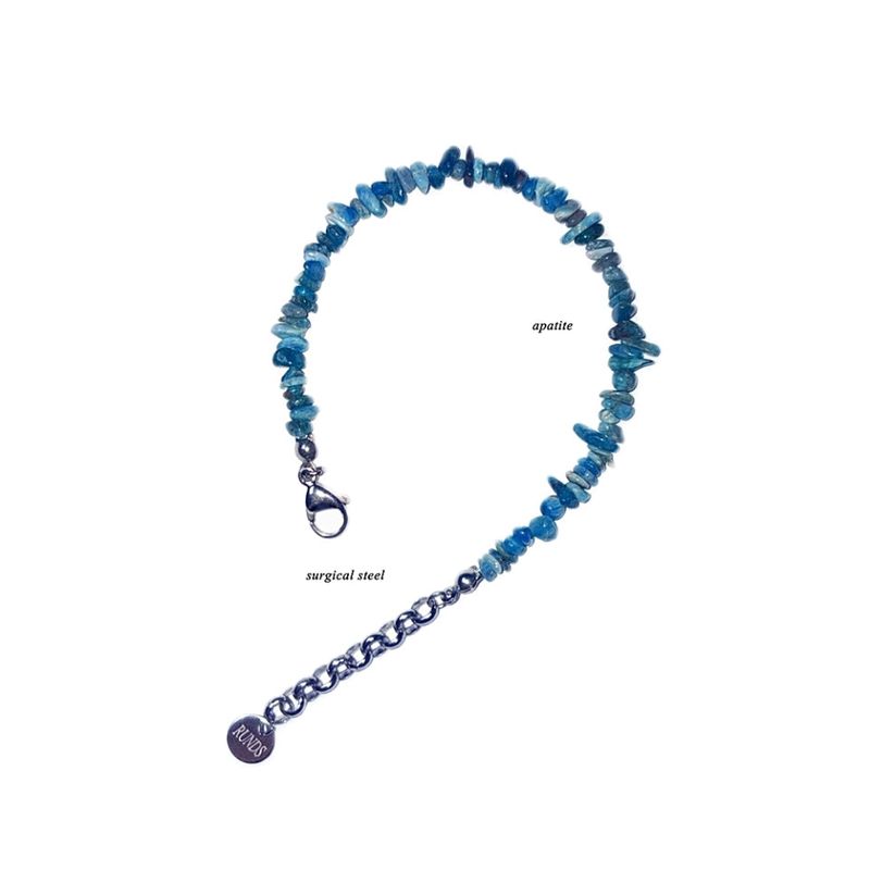 mini gemstone bracelet (blue)
