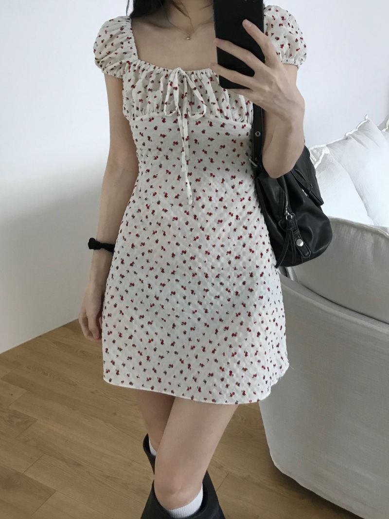 Dear Flower Mini Dress (2 colors)