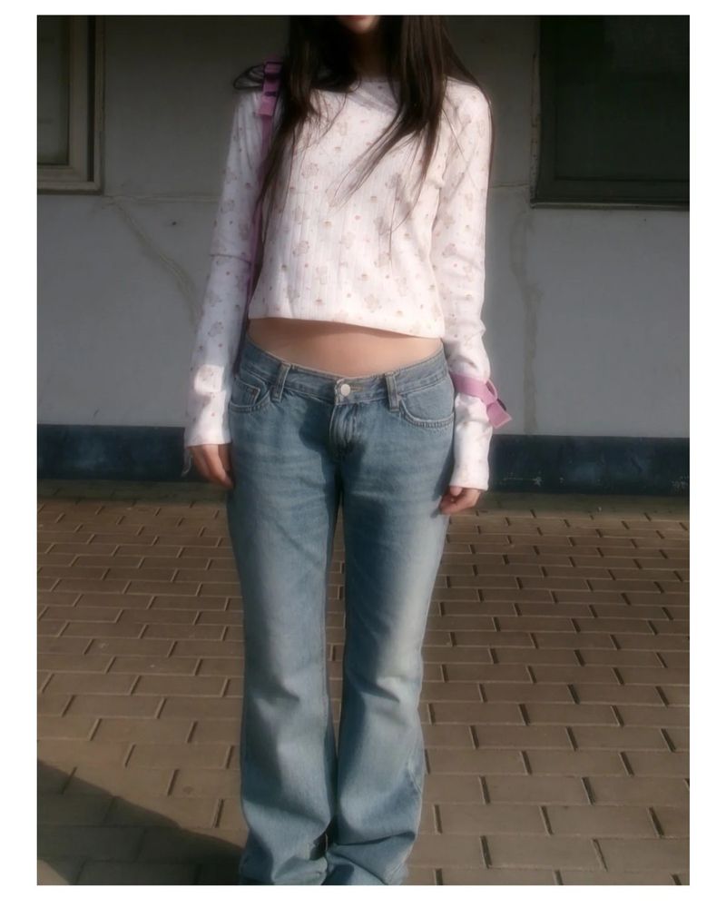 low-rise bootcut