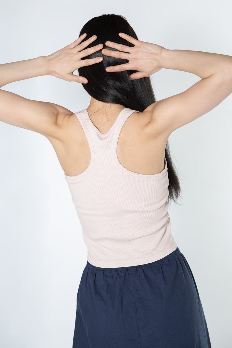 Soft Rib Tank Top (Baby pink)