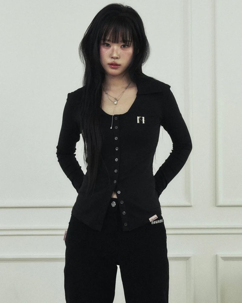 NEWALRIN Classic Button Shirt Top