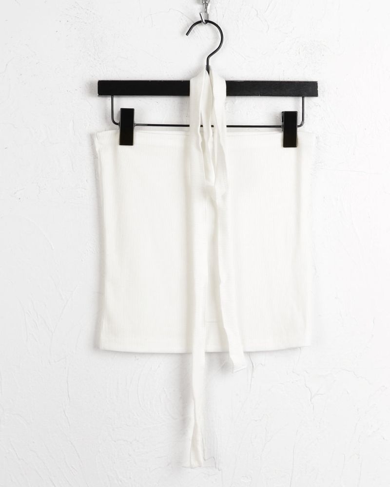 Cable ribbed tank top