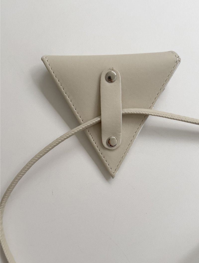 Triangle Leather Strap Belt