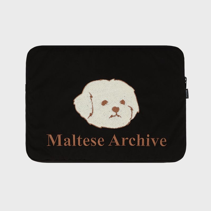 WaiKei（ワイケイ）の「Maltese applique laptop pouch（Smartphone Accessories）」