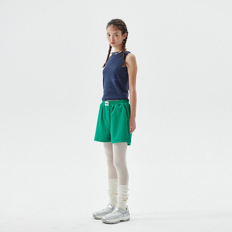 Rib Boatneck Sleeveless, Navy