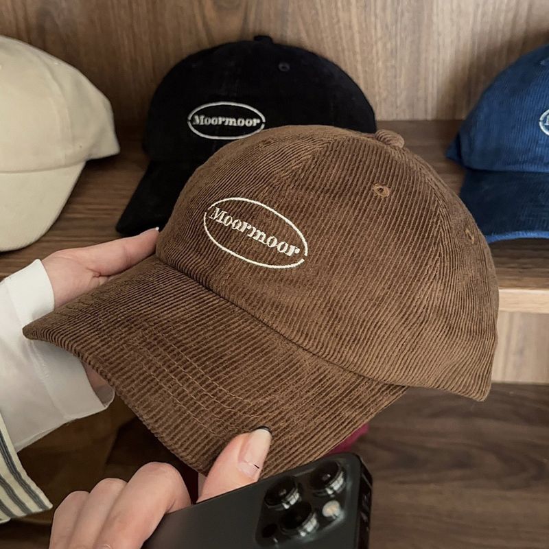 COZINESS（コジネス）の「Corduroy Lettering Embroidered Ball Cap (DP746079048476/6 colors)（Hats）」