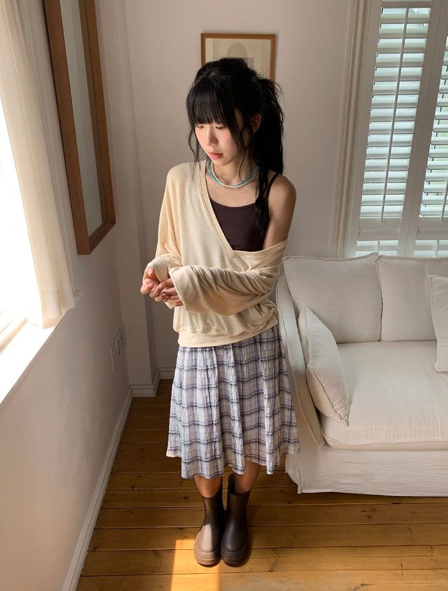 Tecto Summer V-Neck Loose-Fit Knit