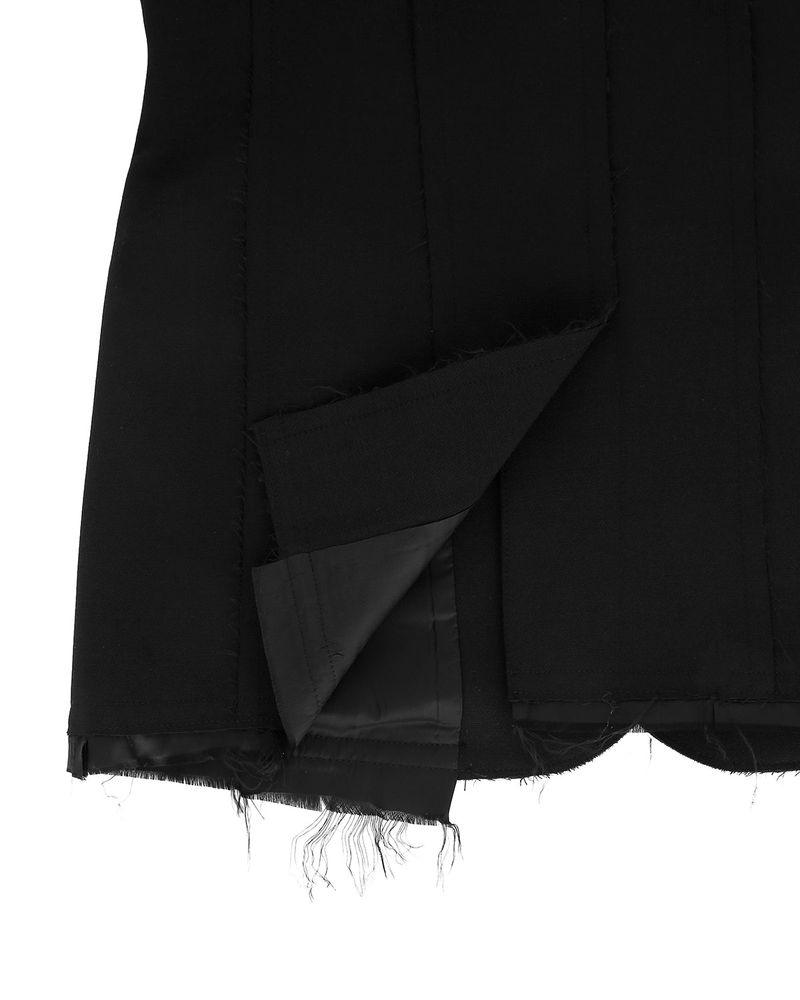 Raw Edge Slim Jacket _ Black
