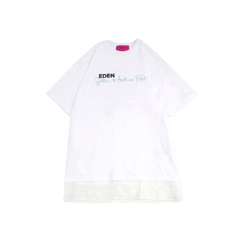 レースレイヤード ショートスリーブ Tシャツドレス(レディース)_SYF1OP51WT