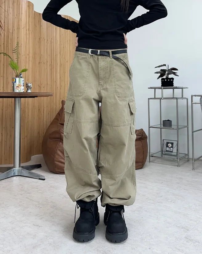 Moden Vintage Washed Cargo Pants