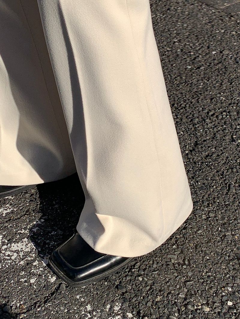 [MADE] [Wool Napping] Winter Warm Long Bootcut Slacks
