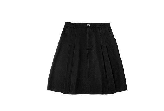 [Belt Set] ムレム ピンタック ミディスカート
