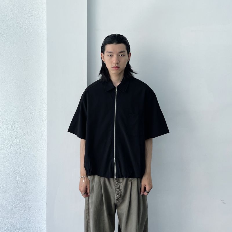 FADE MEET（フェードミート）の「Two-Way Zip Relaxed Shirt（Tops）」