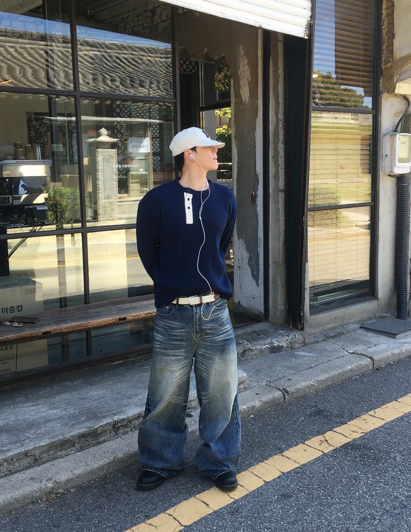 No.1876 F wide denim PT