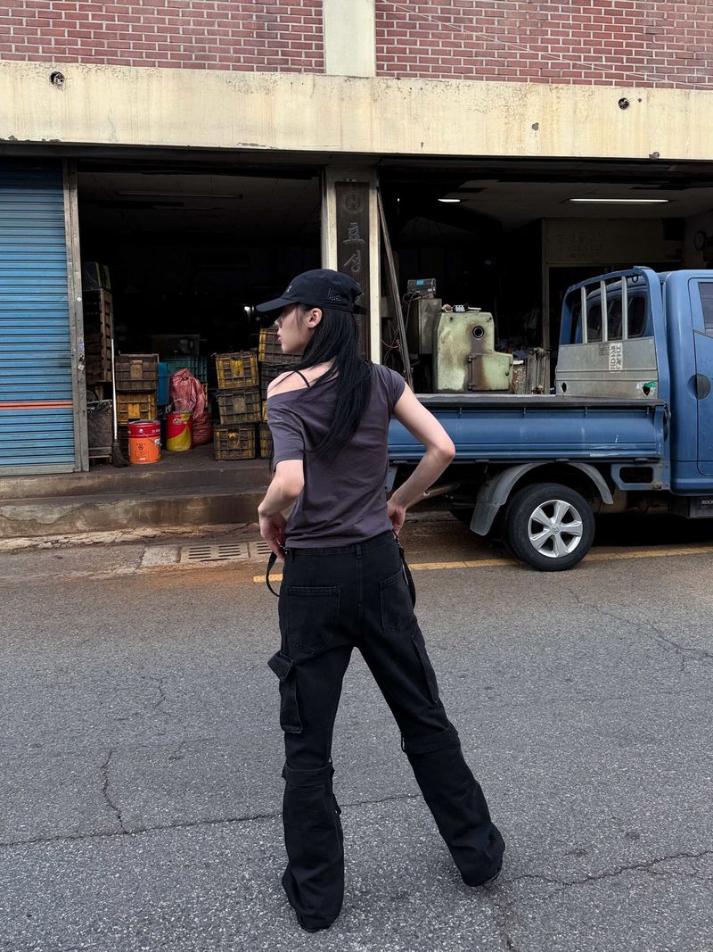 STRAP CARGO BOOTSCUT DENIM