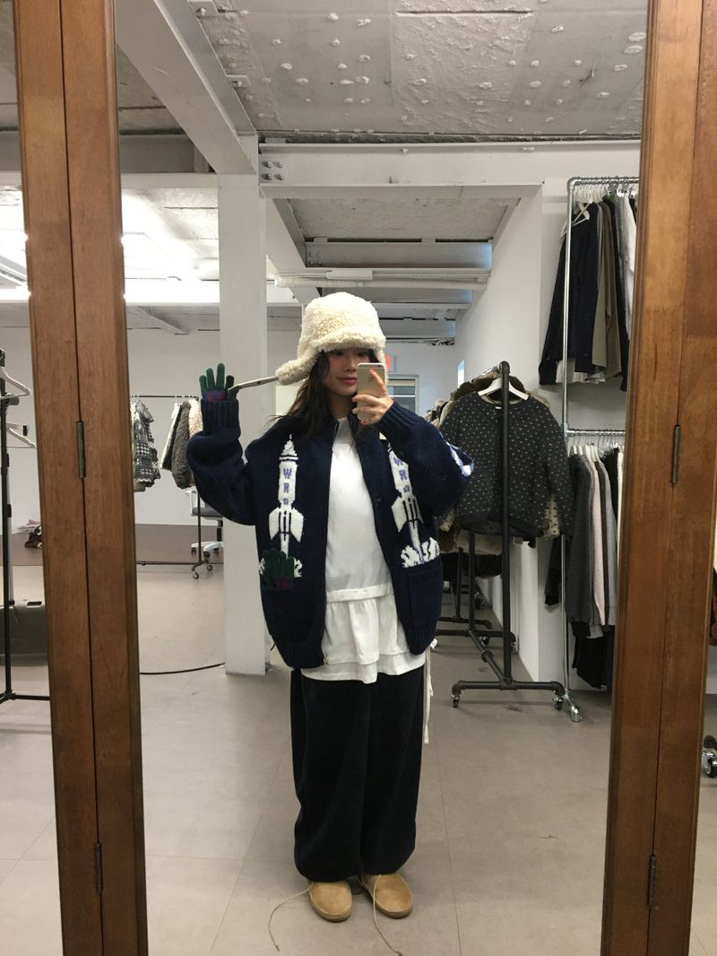 Hubble High Neck Knit Zip-Up (2 Colors)