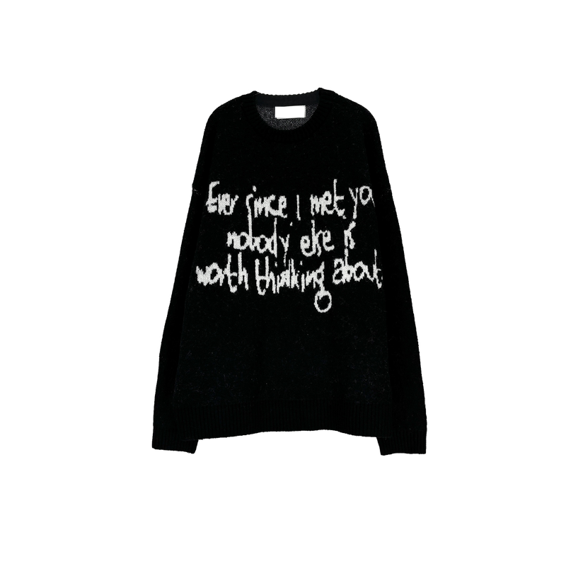 hand letter knit