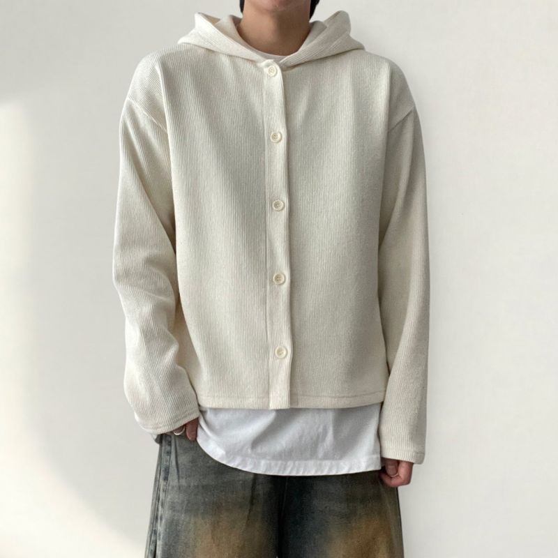 voarc（ボアク）の「Herrie Casual Button Knitted Hooded Cardigan（Tops）」