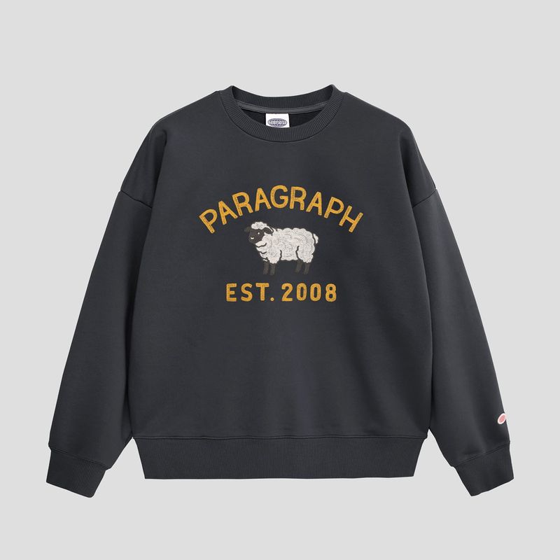 PARAGRAPH（パラグラフ）の「SHEEP CREW - CHARCOAL（Tops）」