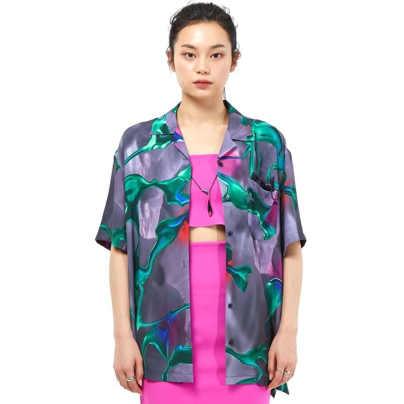 KIMZISU（キムジス）の「3D Printed Shirt _ Green（Tops）」