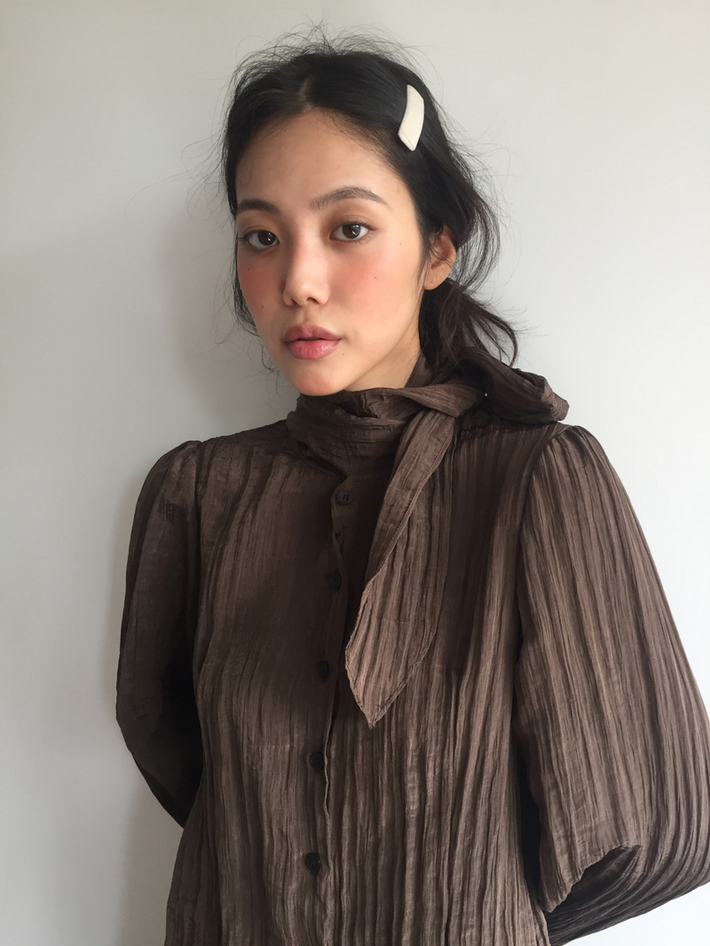 Mer tie blouse (2color)