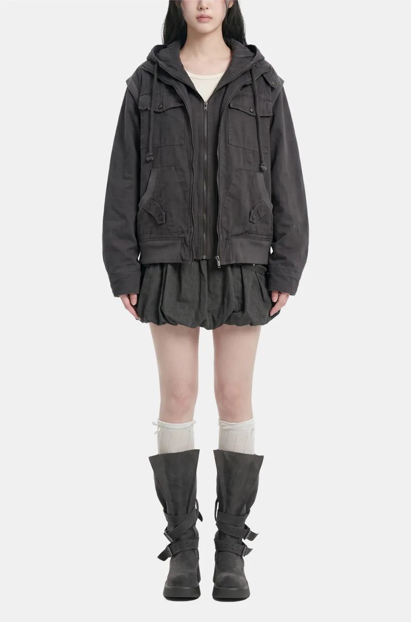 Lena Washed Multi-Pocket Jumper