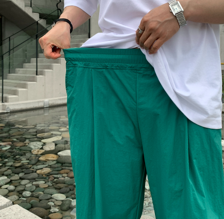 Wybird Cool Ice String Pin Tuck Wide Pants