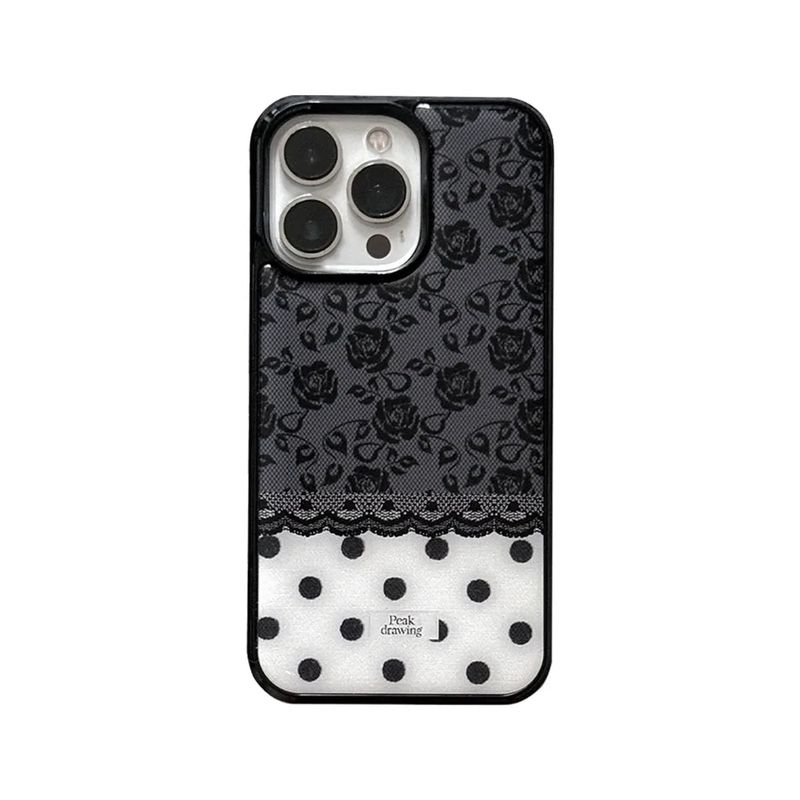 Peakdrawing（ピークドロウィン）の「ブラック ローズ エポキシ ケース (epoxy)（スマホグッズ/小物）」