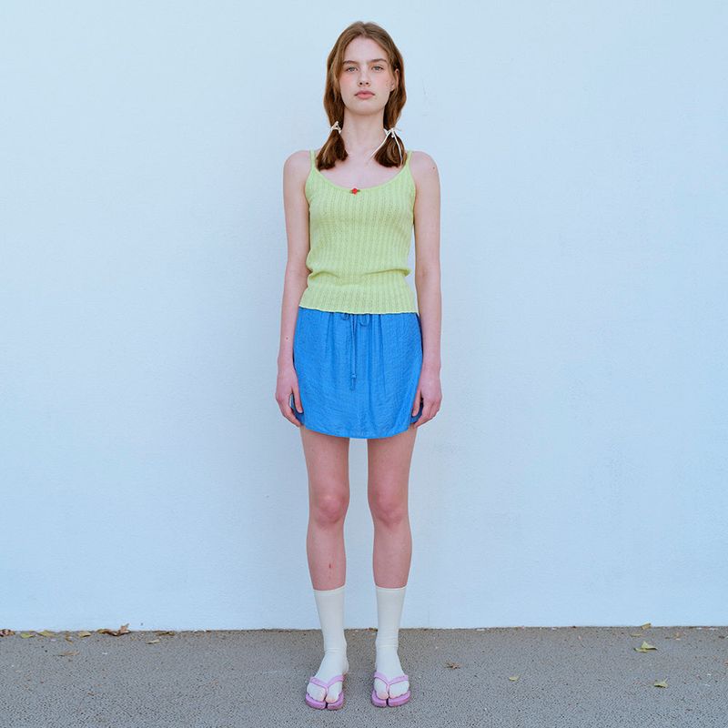 FUN FROM FUN(ファンフロムファン)の「 PIN STRIPE MINI SKIRT, BLUE(Skirts)」