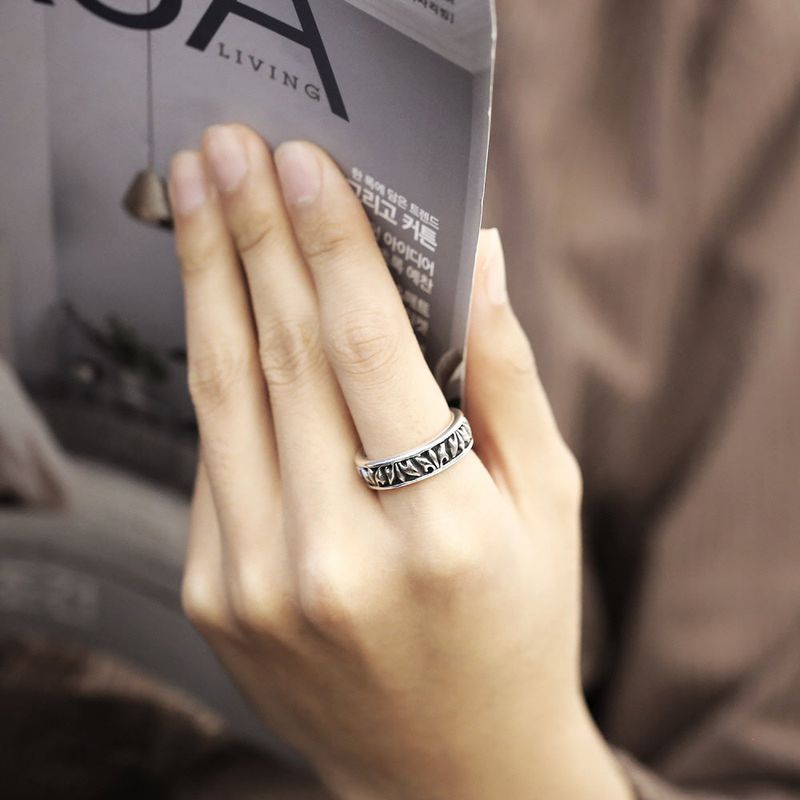 SVR-S601 Silver 925 Geometric Silver Ring 