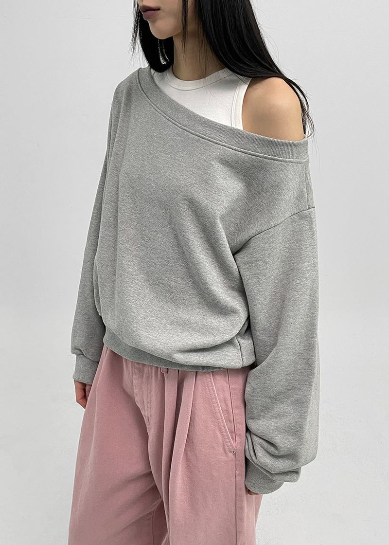 BLACKUP（ブラックアップ）の「[MADE] Haidin Off-Shoulder Sweatshirt（Tops）」