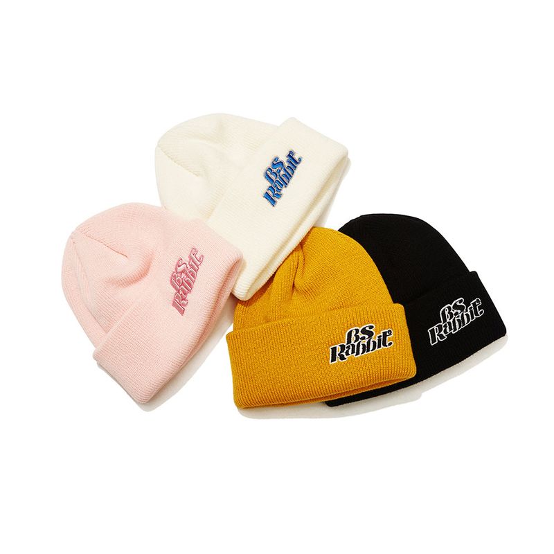 BSR2223FWBN016 BS LOGO BEANIE YELLOW